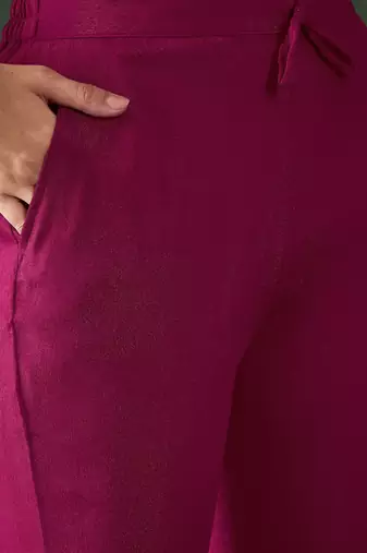 floal embroidered a-line kurta set