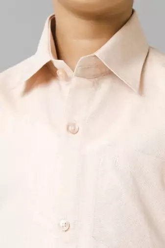 Copper plain pure cotton shirt boys-shirts