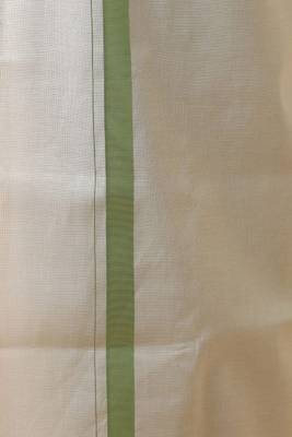 green cotton boys shirt with traditional veshti outfit 3