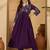 floral embroidered empire sequinned a-line kurta with trouser