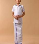 Lavender shirt pure cotton shirt boys-shirts
