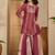 women ethnic motifs embroidered sequinned kurta with palazzos