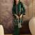 embroidered straight kurta & trousers