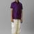 Violet plain polyester shirt boys shirts