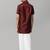 Maroon silk blend plain shirt with dhoti - boys-shirts