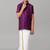 Maroon silk blend shirt