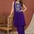 embroidered  round neck kurta & palazzos kurta sets