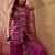 embroidered  v-neck kurta & palazzos kurta sets