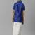 Blue silk blend shirt dhoti set boys shirts