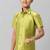 Green regular fit short sleeve shirt - cutaway collar - boys shirts