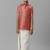 Pink plain silk blend shirt boys-shirts