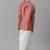 Pink plain silk blend shirt boys-shirts