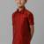 Maroon plain cotton shirt - boys-shirts