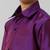 Violet plain shirt - short sleeve - chest pocket - boys