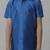 Blue silk blend shirt dhoti set for boys - shirt and dhoti