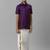 Violet plain silk blend shirt - shirt - boys shirts