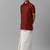 Red silk blend shirt with dhoti - boys shirts