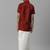 Red silk blend shirt with dhoti - boys shirts