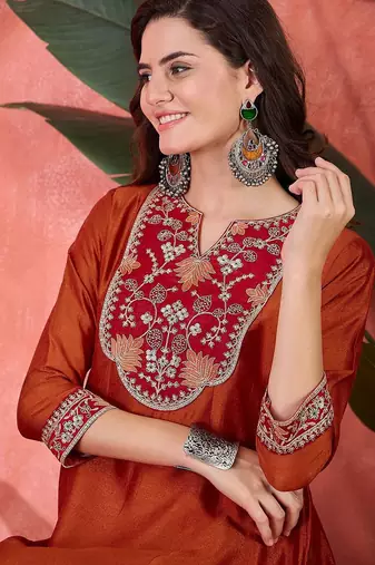 zari sequence thread cording embroidered flared maxi gown