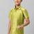 Green solid short sleeve shirt with chest pocket - boys shirts