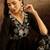 floral embroidered fit & flare dress