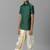 Green plain polyester shirt boys-shirts