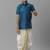 Blue plain polyester shirt - boys shirts