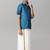Blue silk blend shirt with dhoti - boys shirts