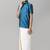 Blue silk blend shirt with dhoti - boys shirts