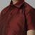 Maroon plain silk blend shirt boys shirts