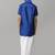 Blue silk blend shirt with dhoti - boys-shirts