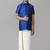 Blue silk blend shirt - shirt set - boys-shirts