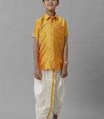 Yellow polyester shirt - boys-shirts