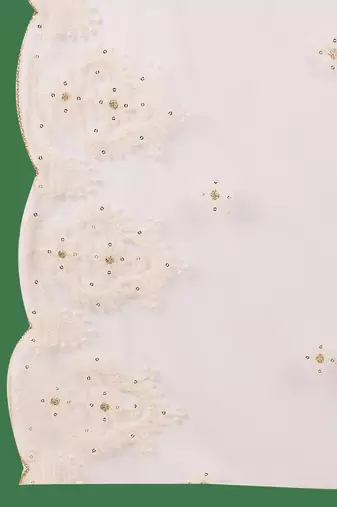 embroidered anarkali kurta & trousers with dupatta