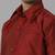 Red plain silk blend shirt - boys shirts
