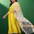 embroidered anarkali kurta & trousers with dupatta