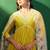 embroidered a-line kurta set with trouser & dupatta