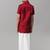Red plain silk blend shirt - boys-shirts