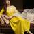 embroidered v-neck kurta & trousers with dupatta
