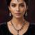 Purple color necklace set with earrings and maang tikka     agate stone, antique gold plating