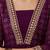 zari sequence embroidered v-neck kurta & trousers with dupatta