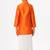 Orange zari silk blend kurta with veshti dhoti - boys dhoti-kurta