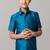 Blue plain cotton short sleeve shirt - boys shirts