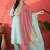 floral embroidered round neck sequinned straight kurta trousers & dupatta
