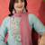 floral embroidered round neck sequinned straight kurta trousers & dupatta