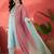 floral embroidered round neck sequinned straight kurta trousers & dupatta