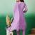 embroidered a-line kurta with trouser & dupatta