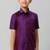 Violet plain cotton regular fit boys shirts