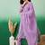embroidered a-line kurta with trouser & dupatta