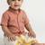 Peach embroidered cotton blend shirt - boys-shirts